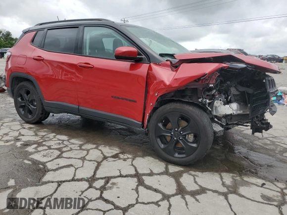 2019 Jeep Compass Altitude with VIN 3C4NJCBB0KT658703, listed as a Copart auction lot 62906995 with 80,898 mi miles and Salvage title. Bid and sale history available at DreamBid. Image 1.