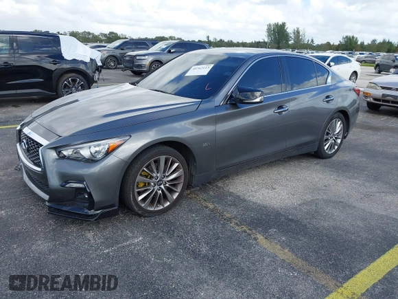 2020 Infiniti Q50 Sport z VIN JN1EV7AP4LM206692, wystawiony jako IAAI lot #40762113 z przebiegiem 72 427 mil mil oraz . Historia ofert i sprzedaży dostępna na DreamBid. Obrazek 2.
