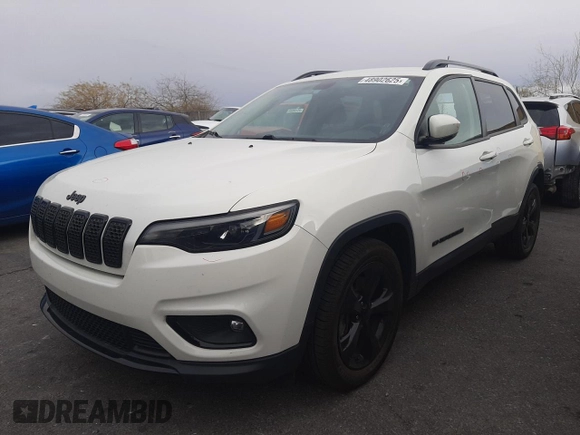 2019 Jeep Cherokee Latitude Plus with VIN 1C4PJLLBXKD490291, listed as a Copart auction lot 48902625 with 48,128 mi miles and Salvage Title. Bid and sale history available at carsss.com. Image 1.