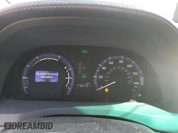 2010 Lexus HS 250h with VIN JTHBB1BA5A2010171, listed as a Copart auction lot 54890635 with 236,751 mi miles and Salvage Title. Bid and sale history available at DreamBid. Image 9.