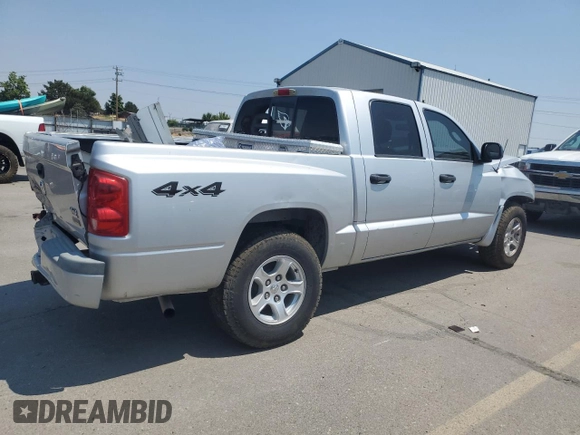 2007 Dodge Dakota SLT with VIN 1D7HW48P47S171560, listed as a Copart auction lot 62835354 with 175,505 mi miles and Salvage Title. Bid and sale history available at carsss.com. Image 3.