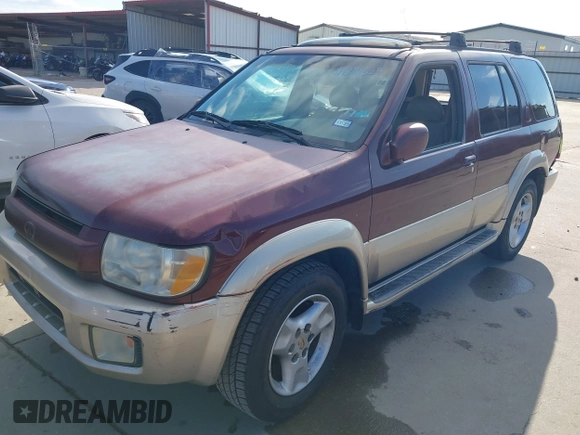 2002 Infiniti QX4 with VIN JNRDR09X02W212520, listed as a IAAI auction lot 41381529 with 182,828 mi miles and . Bid and sale history available at DreamBid. Image 2.
