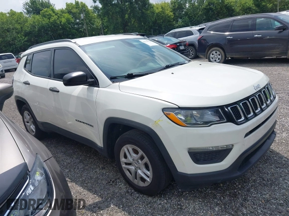 2018 Jeep Compass Sport with VIN 3C4NJCAB0JT124679, listed as a IAAI auction lot 42720262 with 119,267 mi miles and . Bid and sale history available at DreamBid. Image 1.