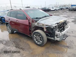 2019 Jeep Cherokee Latitude Plus with VIN 1C4PJMLB1KD106016, listed as a IAAI auction lot 41065485 with 116,193 mi miles and . Bid and sale history available at DreamBid. Image 1.