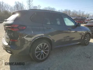 2024 BMW X5 xDrive50e with VIN 5UX43EU09R9U85438, listed as a Copart auction lot 46055885 with 7,742 mi miles and Salvage Title. Bid and sale history available at carsss.com. Image 3.