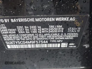 2021 BMW X3 xDrive30i with VIN 5UXTY5C04M9F57544, listed as a IAAI auction lot 41523775 with Not Provided miles and . Bid and sale history available at DreamBid. Image 9.