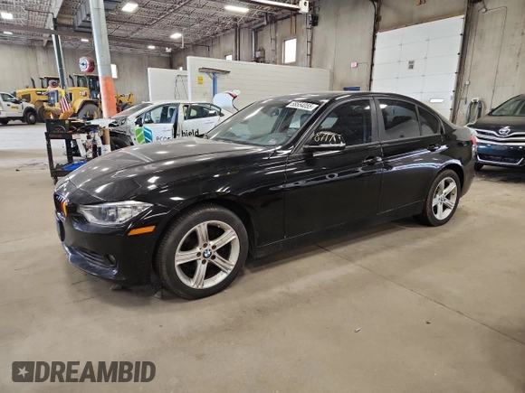 2014 BMW 3 Series 328i xDrive with VIN WBA3B3C5XEJ980450, listed as a Copart auction lot 58554055 with 108,838 mi miles and Clean title. Bid and sale history available at DreamBid. Image 1.