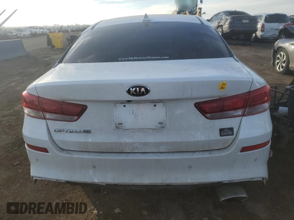 2019 Kia Optima LX with VIN 5XXGT4L32KG364232, listed as a Copart auction lot 43772845 with 45,402 mi miles and Salvage Title. Bid and sale history available at DreamBid. Image 6.