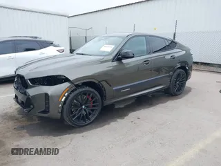 2024 BMW X6 M60i with VIN 5UX43EX06R9U42705, listed as a IAAI auction lot 40359439 with 9,071 mi miles. Bid and sale history available at carsss.com. Image 22.