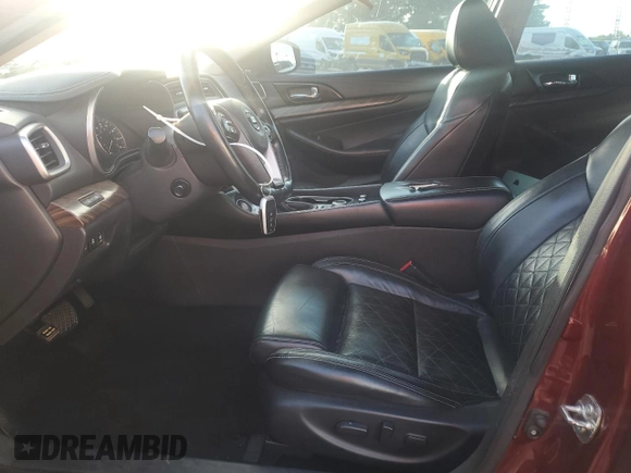 2017 Nissan Maxima Platinum with VIN 1N4AA6AP4HC437645, listed as a Copart auction lot 56557925 with 143,673 mi miles and Salvage title. Bid and sale history available at DreamBid. Image 7.