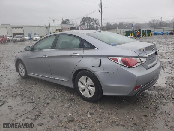 2014 Hyundai Sonata Hybrid with VIN KMHEC4A4XEA116695, listed as a Copart auction lot 42571905 with 126,066 mi miles and Salvage Title. Bid and sale history available at carsss.com. Image 2.