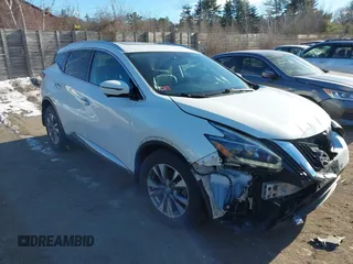 2018 Nissan Murano S with VIN 5N1AZ2MH0JN109970, listed as a IAAI auction lot 41339309 with 38,314 mi miles. Bid and sale history available at carsss.com. Image 1.