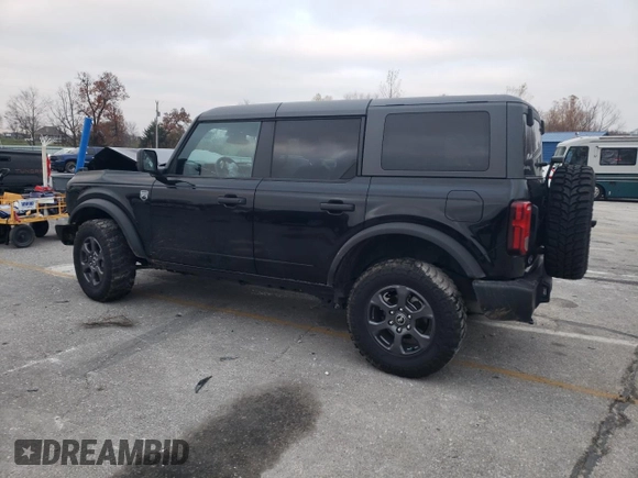 2023 Ford Bronco with VIN 1FMDE5BH2PLB27629, listed as a Copart auction lot 82207294 with 41,798 mi miles and Salvage title. Bid and sale history available at DreamBid. Image 2.