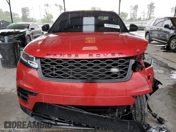 2020 Land Rover Range Rover Velar R-Dynamic S with VIN SALYK2EX5LA288250, listed as a Copart auction lot 53920065 with 91,432 mi miles and Salvage title. Bid and sale history available at DreamBid. Image 5.