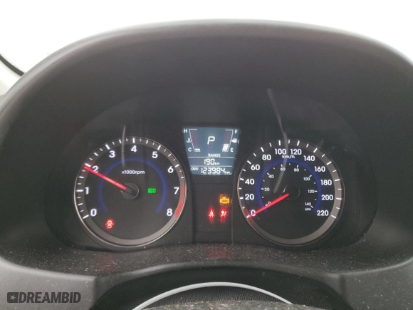 2014 Hyundai Accent SE with VIN KMHCU5AE8EU184754, listed as a Copart auction lot 50075125 with 123,984 mi miles and Clean Title. Bid and sale history available at carsss.com. Image 9.