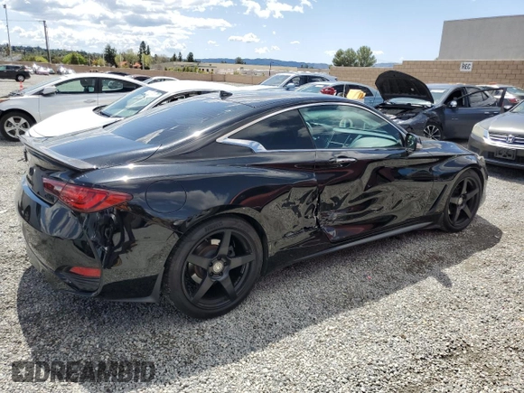 2018 Infiniti Q60 Luxe with VIN JN1EV7EK5JM341353, listed as a Copart auction lot 52008465 with 116,838 mi miles and Salvage Title. Bid and sale history available at carsss.com. Image 3.
