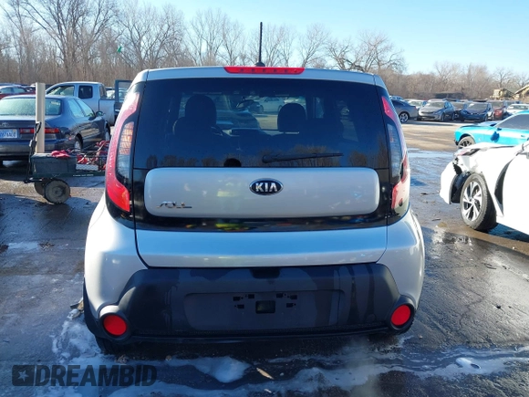 2015 Kia Soul + with VIN KNDJP3A52F7814968, listed as a IAAI auction lot 41655497 with 113,804 mi miles. Bid and sale history available at carsss.com. Image 17.