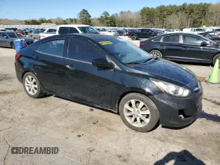 2012 Hyundai Accent GLS with VIN KMHCU4AE7CU159755, listed as a Copart auction lot 49950565 with 167,549 mi miles and Salvage Title. Bid and sale history available at carsss.com. Image 4.
