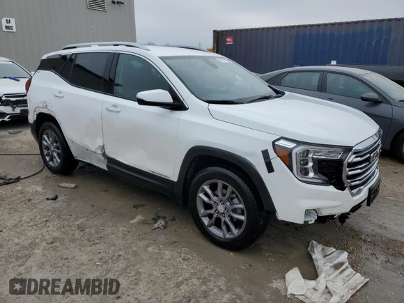 2023 GMC Terrain SLT with VIN 3GKALVEG9PL234444, listed as a Copart auction lot 51701135 with 27,744 mi miles and Salvage Title. Bid and sale history available at carsss.com. Image 4.