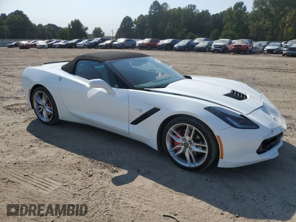 2018 Chevrolet Corvette 2LT with VIN 1G1YD3D70J5104792, listed as a Copart auction lot 75469634 with 21,216 mi miles and Salvage Title. Bid and sale history available at carsss.com. Image 4.