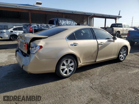 2009 Lexus ES with VIN JTHBJ46G192294879, listed as a Copart auction lot 51768795 with 130,798 mi miles and Salvage Title. Bid and sale history available at carsss.com. Image 3.