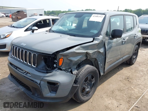 2020 Jeep Renegade Sport with VIN ZACNJAAB9LPL03220, listed as a IAAI auction lot 42486314 with 100,290 mi miles and . Bid and sale history available at DreamBid. Image 2.