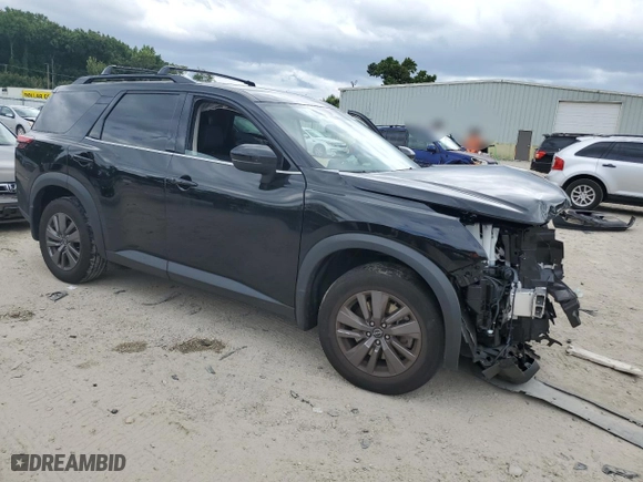 2023 Nissan Pathfinder SV with VIN 5N1DR3BA8PC267356, listed as a Copart auction lot 68191064 with 26,191 mi miles and Salvage Title. Bid and sale history available at carsss.com. Image 4.