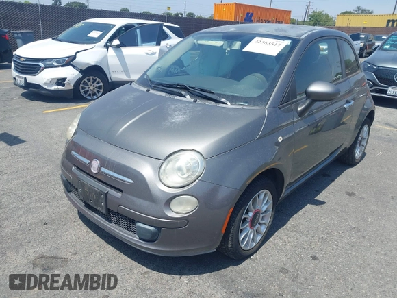 2012 FIAT 500 Pop with VIN 3C3CFFAR1CT126455, listed as a IAAI auction lot 42583517 with 93,103 mi miles and . Bid and sale history available at DreamBid. Image 2.