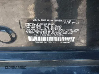 2014 Subaru WRX WRX Premium с VIN JF1GV7F67EG002854, выставлен на аукционе IAAI как лот 41820662 с пробегом Не указан миль и . История ставок и продаж доступна на DreamBid. Изображение 9.