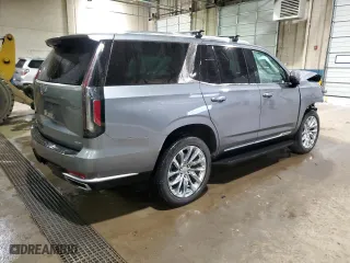 2021 Cadillac Escalade Premium Luxury with VIN 1GYS4BKL7MR311565, listed as a Copart auction lot 86822944 with 56,028 mi miles and Salvage Title. Bid and sale history available at carsss.com. Image 3.
