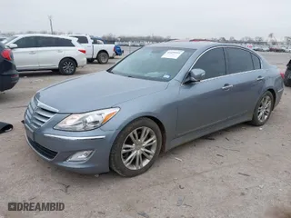 2014 Hyundai Genesis 3.8L with VIN KMHGC4DD8EU264718, listed as a IAAI auction lot 41429916 with 56,212 mi miles. Bid and sale history available at carsss.com. Image 2.
