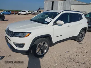 2020 Jeep Compass Limited with VIN 3C4NJCCB1LT123329, listed as a IAAI auction lot 42090488 with 117,187 mi miles and . Bid and sale history available at DreamBid. Image 2.