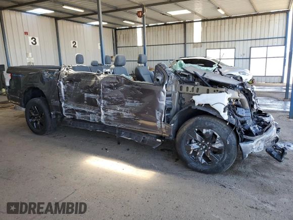 2024 Ford F-150 Lightning XLT with VIN 1FTVW3LK4RWG06592, listed as a Copart auction lot 55216355 with Not provided miles and Non repairable. Bid and sale history available at DreamBid. Image 4.