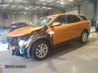 2018 Chevrolet Equinox LT with VIN 2GNAXJEV8J6176563, listed as a Copart auction lot 57638455 with 72,247 mi miles and Salvage title. Bid and sale history available at DreamBid. Image 1.