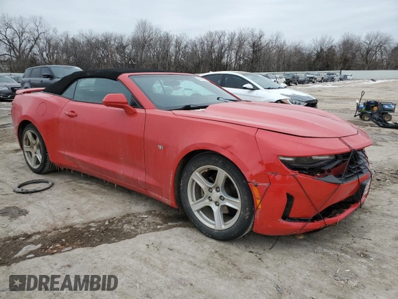 2019 Chevrolet Camaro 1LT with VIN 1G1FB3DX2K0139569, listed as a Copart auction lot 46160105 with 121,986 mi miles and Salvage Title. Bid and sale history available at carsss.com. Image 4.