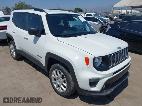 2022 Jeep Renegade Latitude with VIN ZACNJDB14NPN69500, listed as a IAAI auction lot 42478288 with 30,747 mi miles and . Bid and sale history available at DreamBid. Image 1.