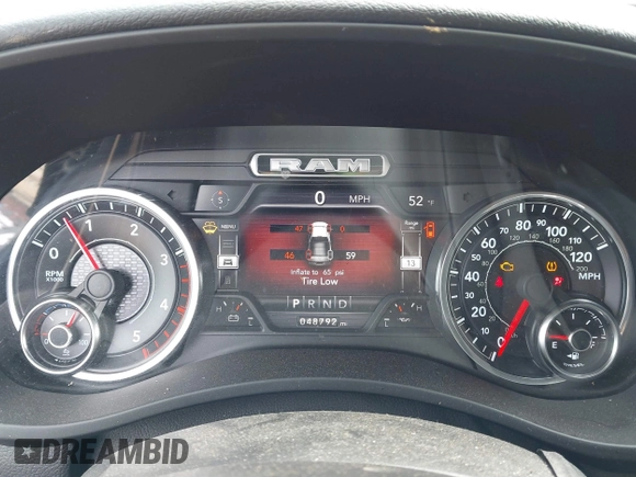 2021 Ram 2500 Big Horn with VIN 3C6UR5DL7MG695398, listed as a IAAI auction lot 41600978 with 48,792 mi miles. Bid and sale history available at carsss.com. Image 7.