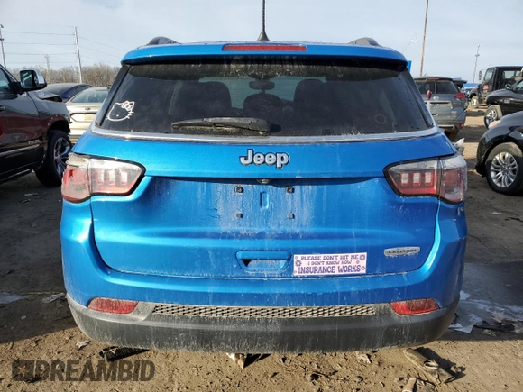 2018 Jeep Compass Latitude with VIN 3C4NJCBB0JT240818, listed as a Copart auction lot 47291675 with 64,679 mi miles and Salvage Title. Bid and sale history available at carsss.com. Image 6.