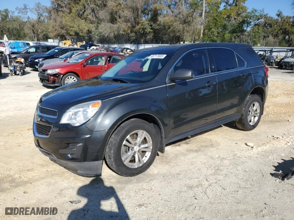 2013 Chevrolet Equinox LS with VIN 2GNALBEK9D6178950, listed as a Copart auction lot 48717655 with 98,502 mi miles and Salvage Title. Bid and sale history available at carsss.com. Image 1.