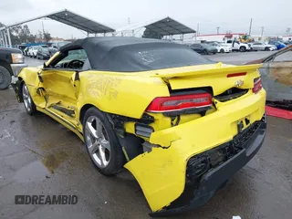 2015 Chevrolet Camaro LT with VIN 2G1FF3D3XF9207176, listed as a IAAI auction lot 41583330 with 96,753 mi miles. Bid and sale history available at carsss.com. Image 3.