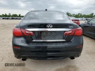 2015 Infiniti Q70 with VIN JN1BY1APXFM540740, listed as a Copart auction lot 55479495 with 140,344 mi miles and Salvage title. Bid and sale history available at DreamBid. Image 6.