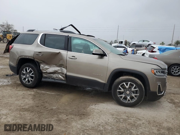 2022 GMC Acadia SLT with VIN 1GKKNML46NZ163078, listed as a Copart auction lot 39393714 with 16,535 mi miles and Salvage Title. Bid and sale history available at carsss.com. Image 4.