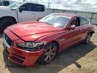 2018 Jaguar XE 25t Prestige with VIN SAJAK4FX4JCP19005, listed as a Copart auction lot 64603524 with 0 mi miles and Salvage Title. Bid and sale history available at carsss.com. Image 1.