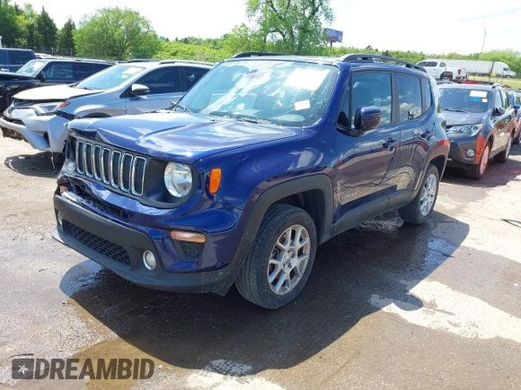 2019 Jeep Renegade Latitude with VIN ZACNJBBB9KPK71713, listed as a IAAI auction lot 42114585 with 109,630 mi miles and . Bid and sale history available at DreamBid. Image 2.