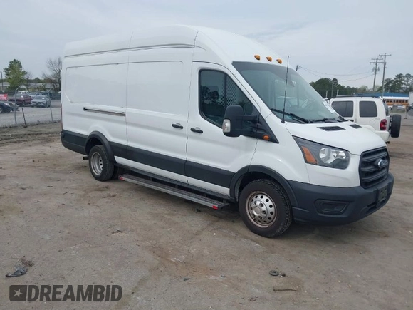 2020 Ford Transit Cargo with VIN 1FTBF4XG3LKB15685, listed as a IAAI auction lot 41967446 with 127,392 mi miles and . Bid and sale history available at DreamBid. Image 1.