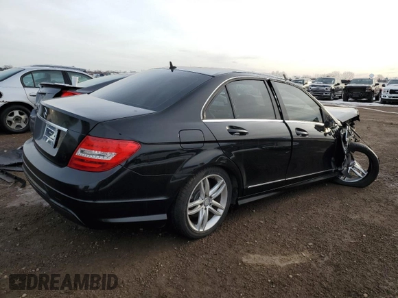 2014 Mercedes-Benz C 250 Sport with VIN WDDGF4HB0EG243970, listed as a Copart auction lot 46262115 with 103,734 mi miles and Salvage title. Bid and sale history available at DreamBid. Image 3.