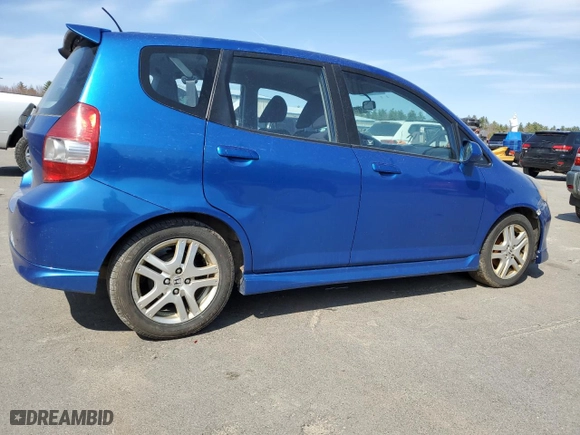 2008 Honda Fit Sport with VIN JHMGD38648S016102, listed as a Copart auction lot 53830755 with 243,479 mi miles and Clean Title. Bid and sale history available at carsss.com. Image 3.