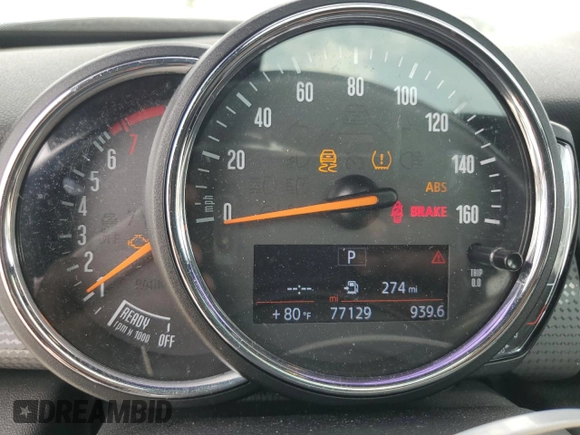 2018 MINI Hardtop Cooper with VIN WMWXP5C56J2H29012, listed as a Copart auction lot 50571595 with 77,129 mi miles and Salvage title. Bid and sale history available at DreamBid. Image 9.