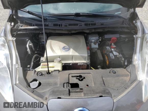 2015 Nissan LEAF S with VIN 1N4AZ0CP9FC324158, listed as a Copart auction lot 54945665 with 79,452 mi miles and Salvage Title. Bid and sale history available at DreamBid. Image 11.