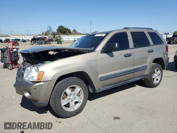 2005 Jeep Grand Cherokee Laredo with VIN 1J4GR48K75C707355, listed as a Copart auction lot 53117445 with 315,886 mi miles and Salvage title. Bid and sale history available at DreamBid. Image 1.